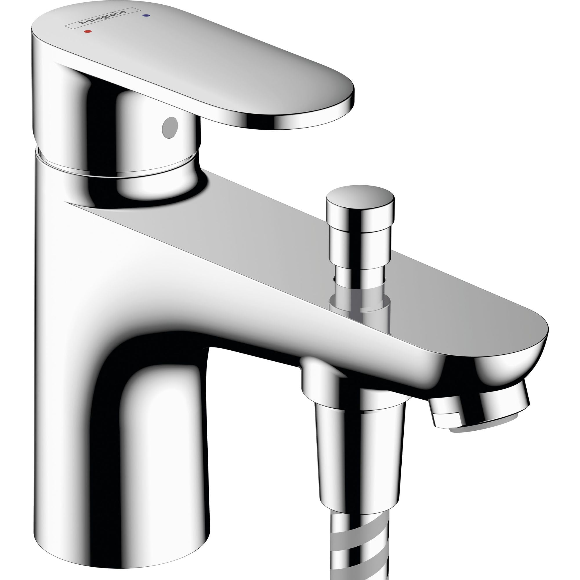 Hansgrohe Vernis Blend Monotrou Bathroom Bath Shower Mixer Tap With Diverter Chrome Curved Modern Ceramic Cartridge