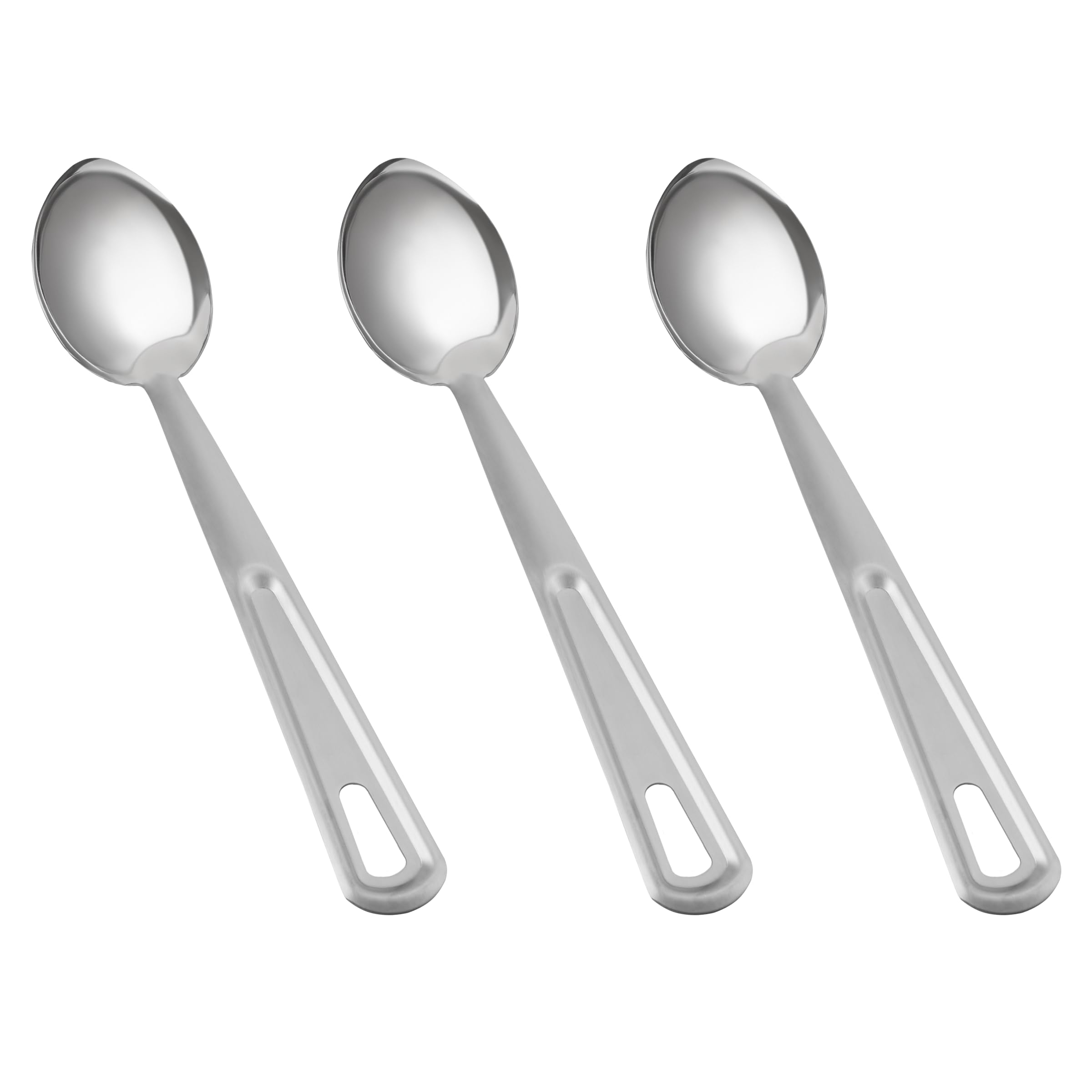 Cuillères de cuisine pour la maison évitant les brûlures avec manche long en acier