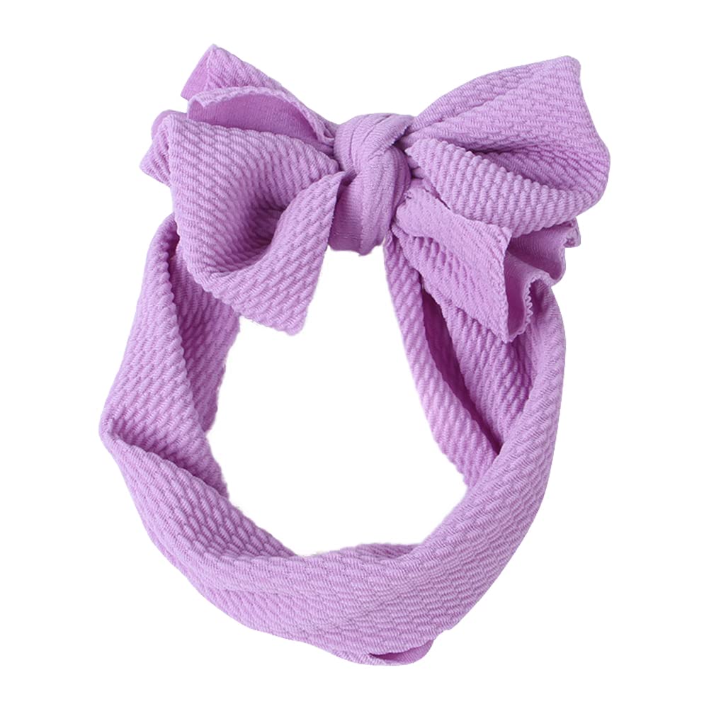 Stretchy Bow Adjustable Headgear Dog Ear Cover Christmas Costume for Small Dogs, Cats - Purple