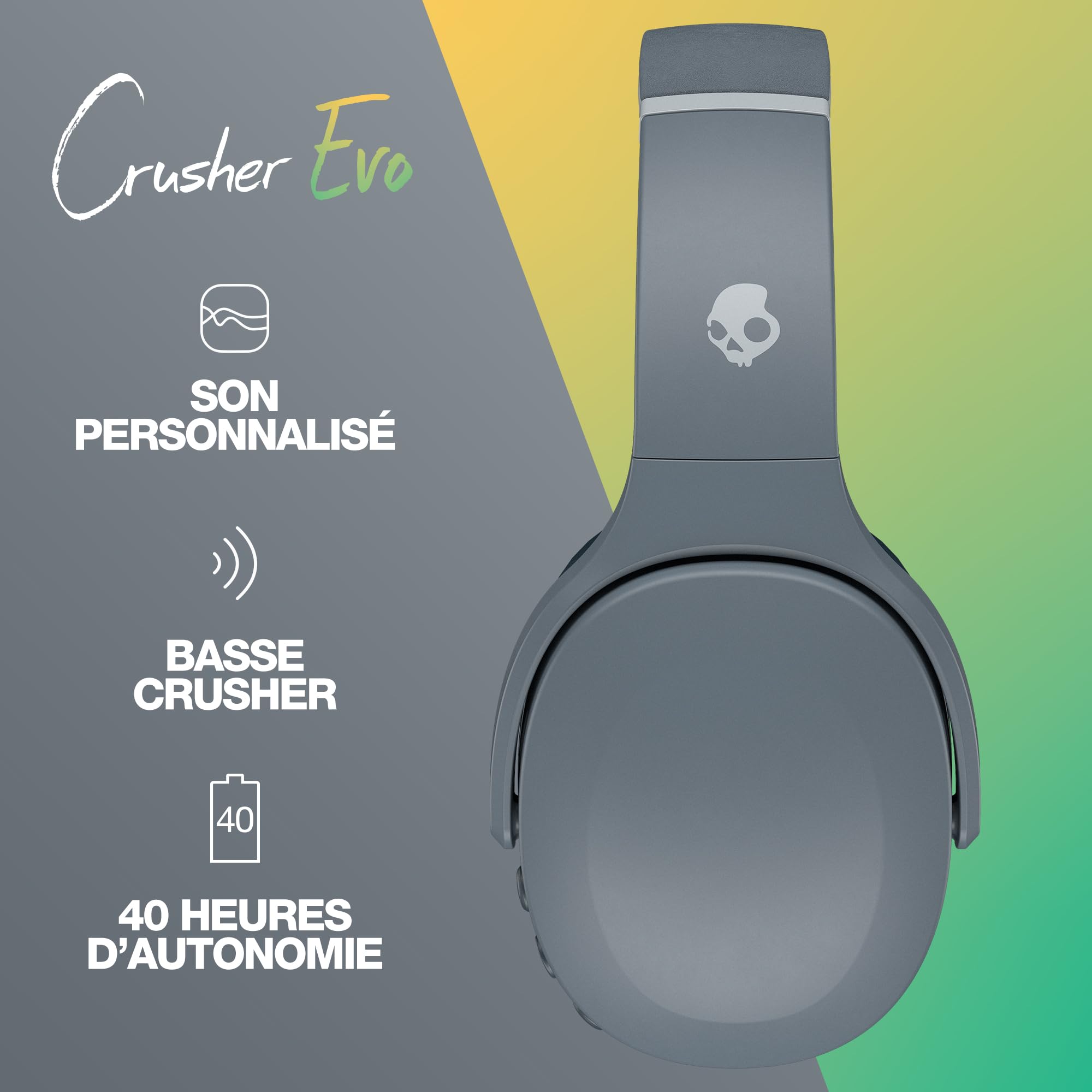 Skullcandy Crusher Evo Wireless Bluetooth Headphones - Review and Deals - Dettaglio