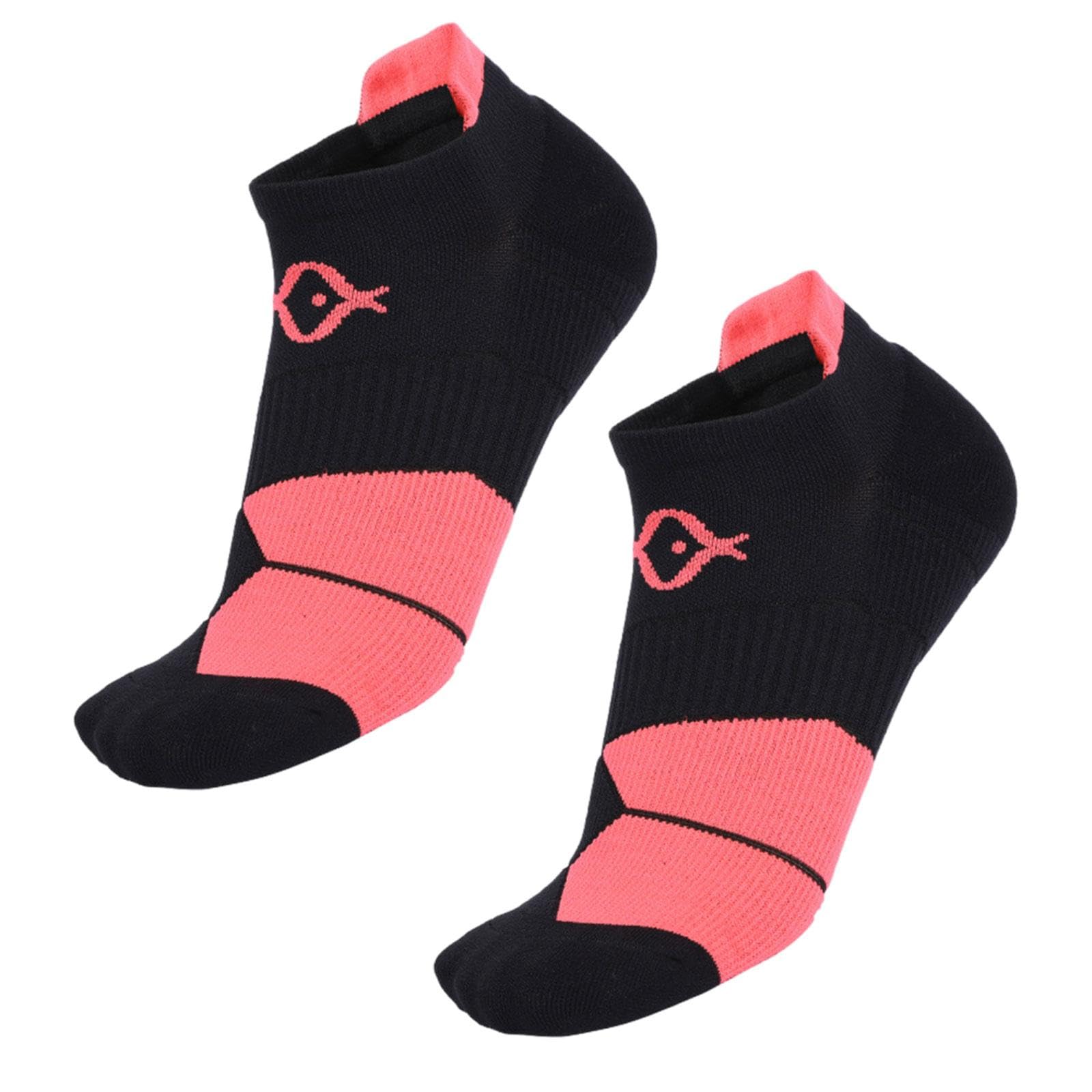 1 Pair Women Short Socks Casual Ankle Running Socks for Hiking Sports Adults Black Red-image-35