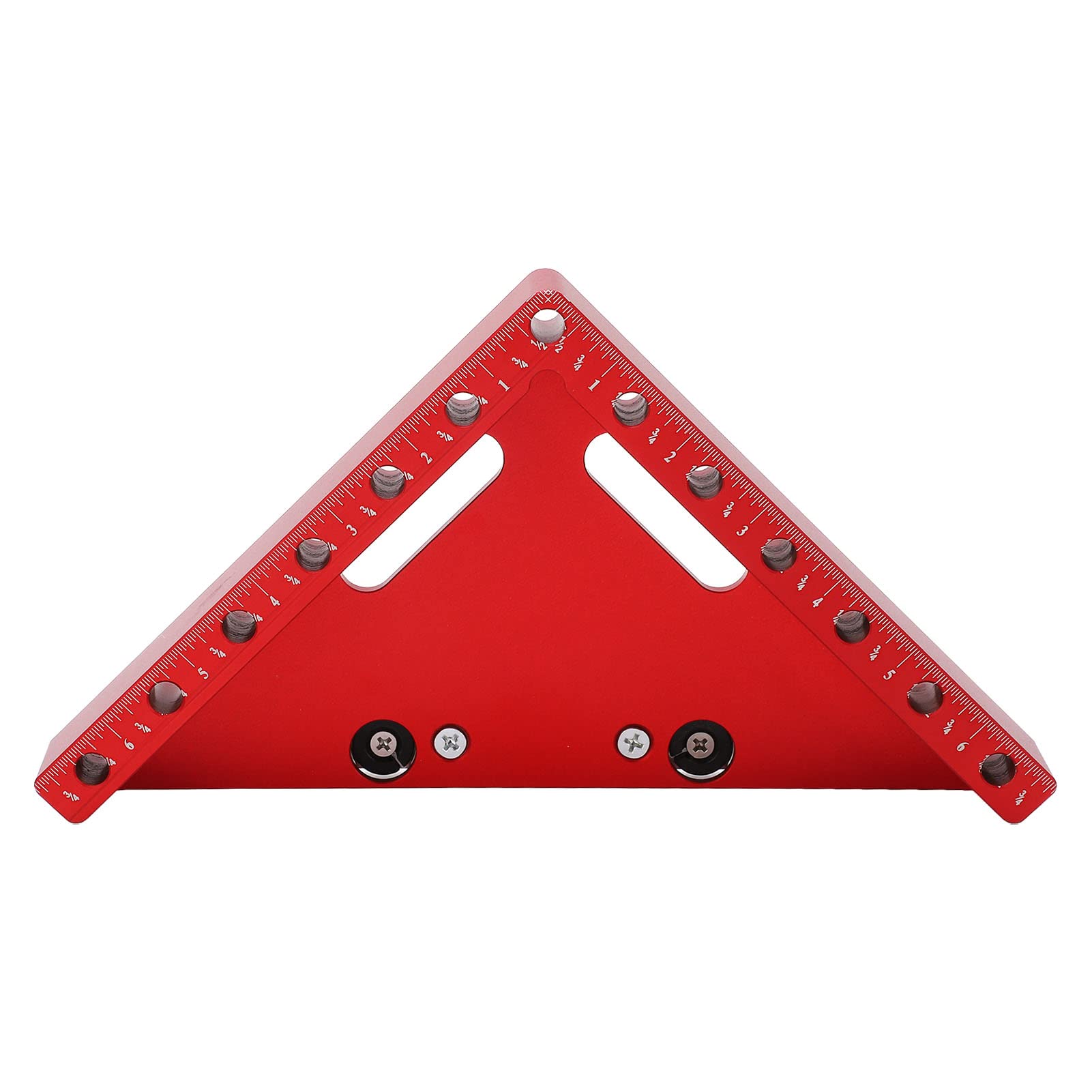 Équerre de positionnement à angle droit, équerre d’angle pour le travail du bois avec angles de 45° et 90°, équerre de serrage en alliage d’aluminium avec graduation claire pour