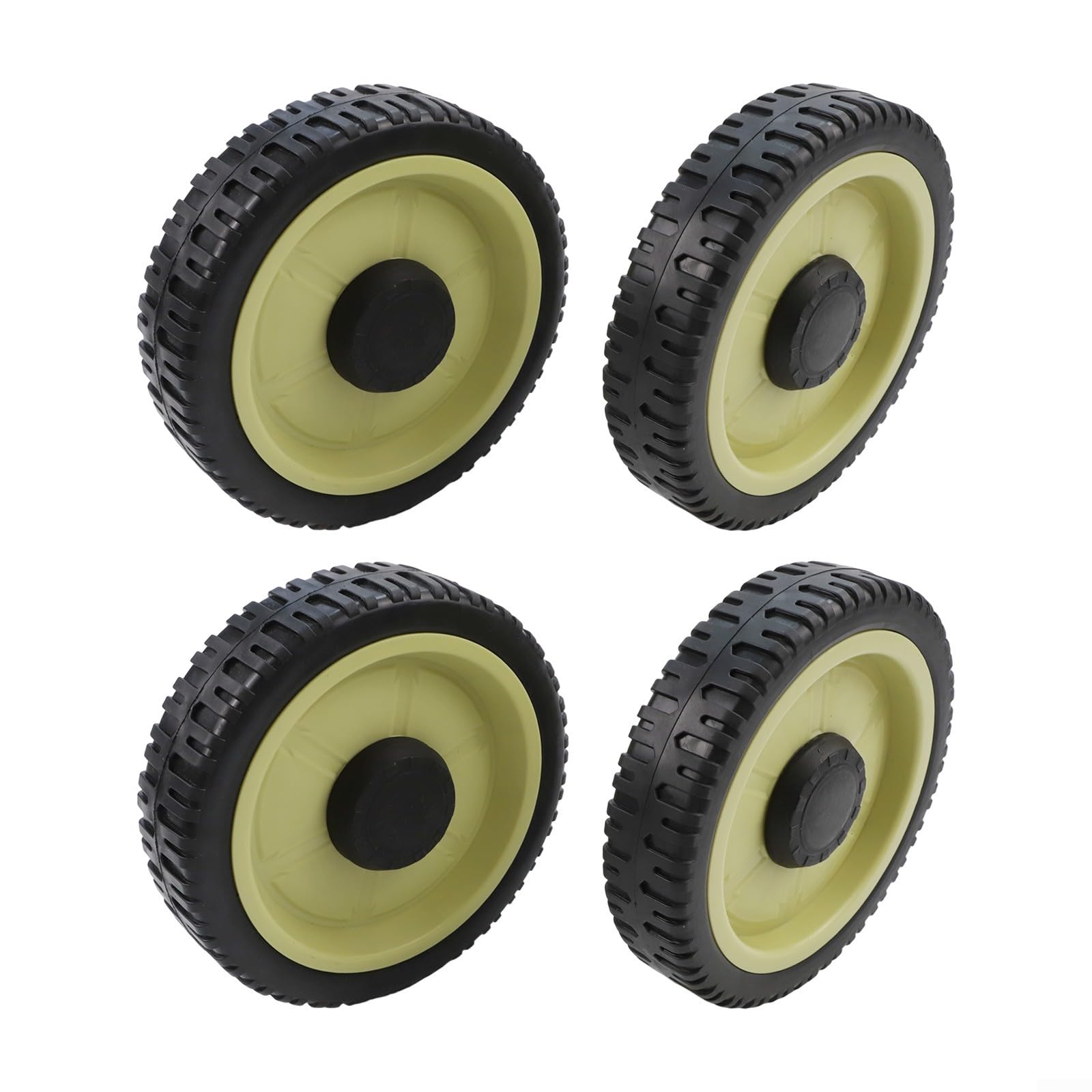 Kit de repuesto para rueda de cortacésped Honda, compatible con HR214 HRU214 HRU215 HRU216D HRU196, ruedas delanteras y traseras de plástico de metal de 20 cm