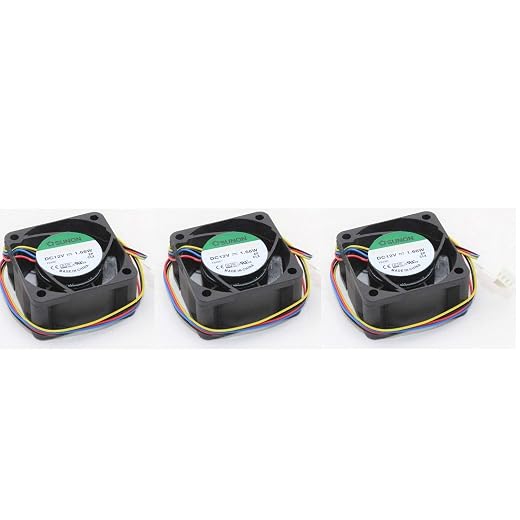 (3 Pack) ExtraCooling Quiet Version Replacement Fans Compatible for NETGEAR S3300-52X-PoE+ GS752TXP Fan