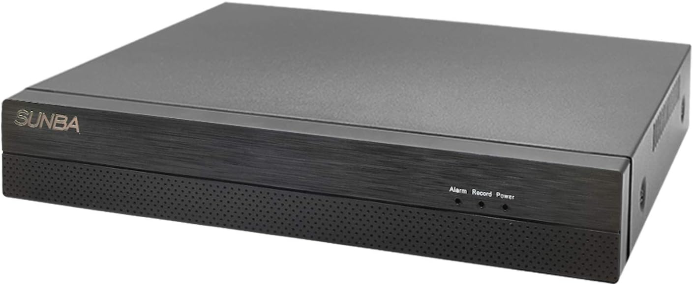 SUNBA 10-Channel Face Recognition 4K H.265/H.264 IP Network Camera Digital Video Recorder for Lite Series IP Cameras (NVR-F8010SE) - No Hard Drive