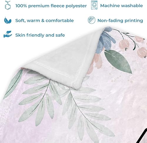 Vista 67 de Hyturtle Manta personalizada con estampado de vaca con nombre, mantas de bebé personalizadas para niños y niñas con estampado de vaca blanca y Vaca 7