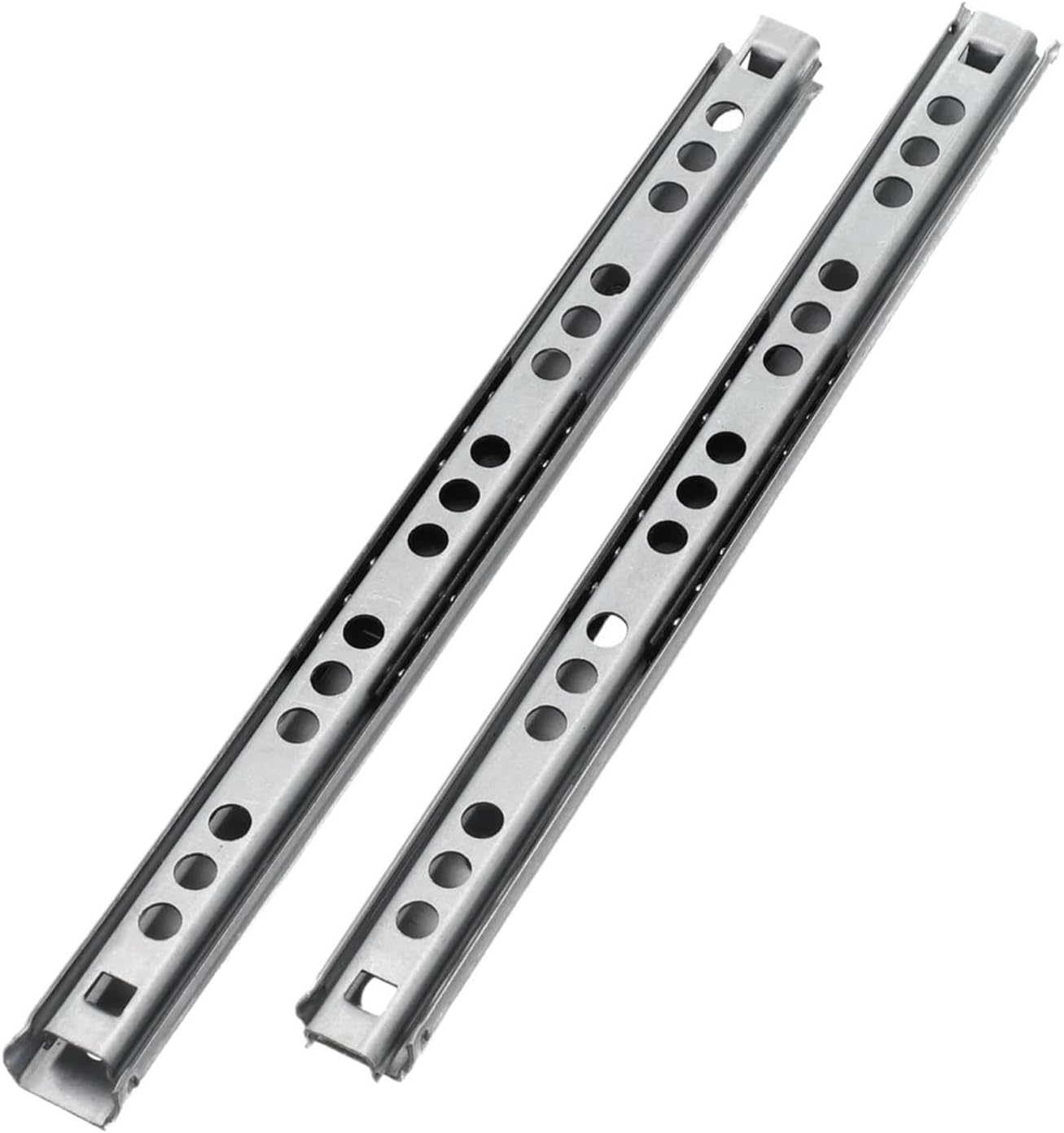 2PCS Kitchen Cupboard Drawer Slides Furniture Guide Rail Full Extension Parts Width 17mm(16 inch)