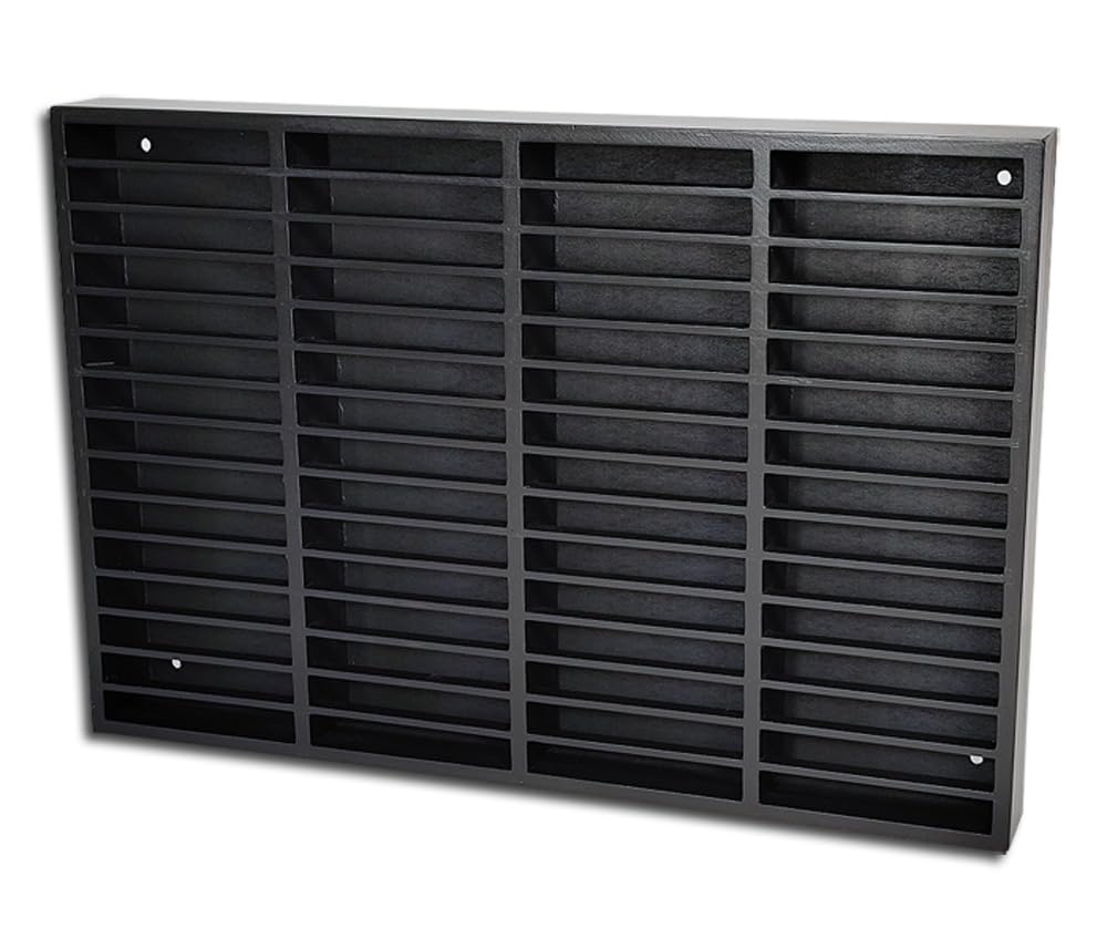 Protected Musikkassetten Holzregal Deluxe schwarz