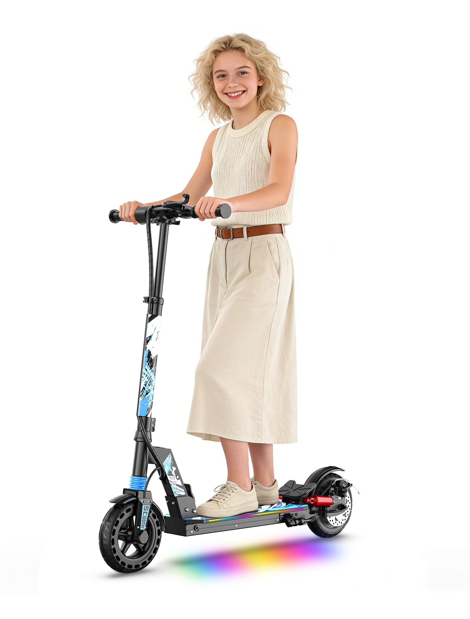 Aolorozo Electric Scooter for Kids and Teens