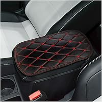 Vista 27 de Funda de cojín de cuero para consola central del coche, 11.4 x 7.4 pulgadas, funda impermeable para reposabrazos y asiento, apta para coches