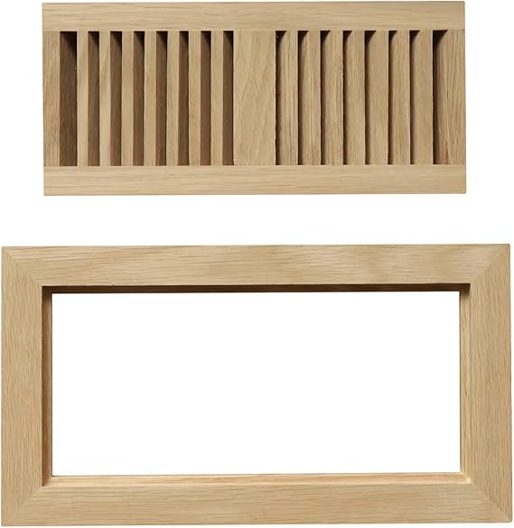 WELLAND Wood Floor Register Vents 4 x 10 Inch(Duct Opening