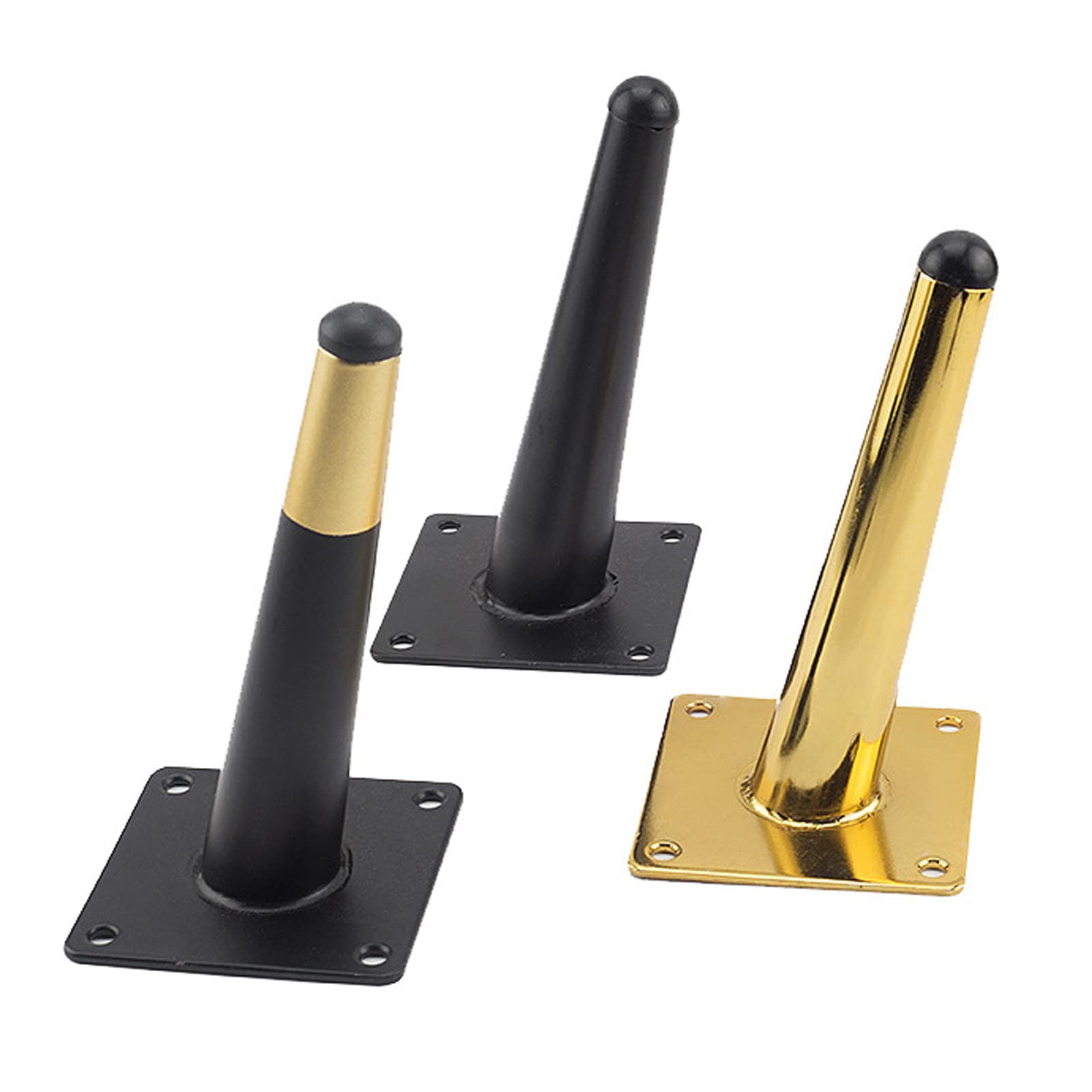 Patas de sofá, 4 patas reemplazables para muebles, patas cónicas resistentes para armarios y aparadores, ideal para baños y más