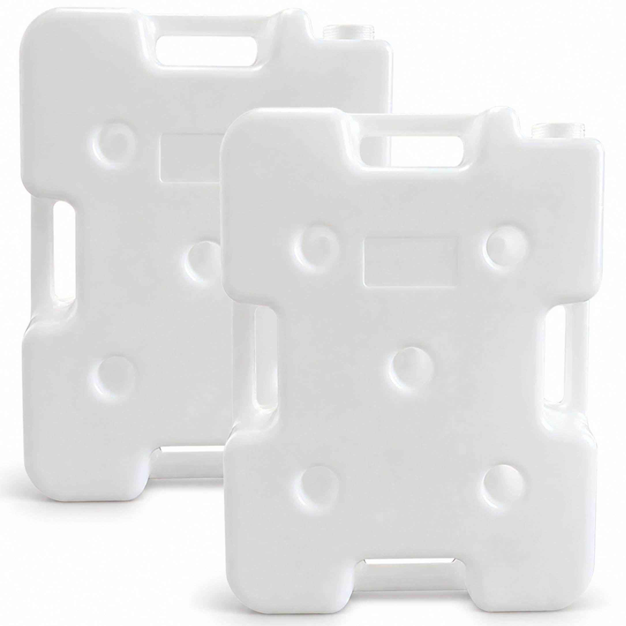 Syutokul White 48 Lbs Pool Ladder Weights, Plastic Pool Step Weights With Secure Straps For Steps For Above Ground Pools 2 Pack