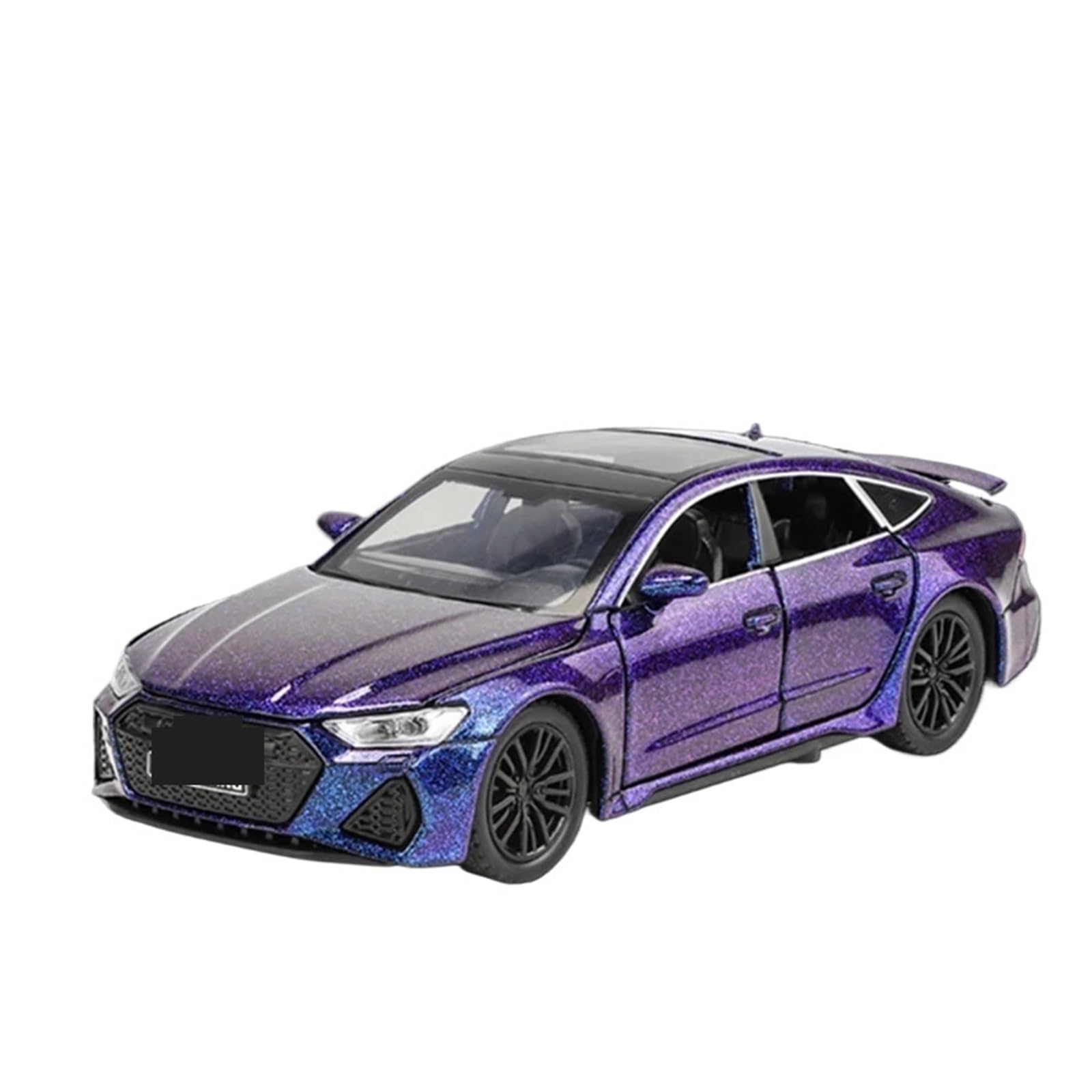 1:32 Per AUDI RS7 Coupé Modello Auto In Lega Fonde Sotto Pressione Veicoli In Metallo Alta Simulazione Suono Luce Collezione Set Giochi Modello Auto per Hobby(Blu)