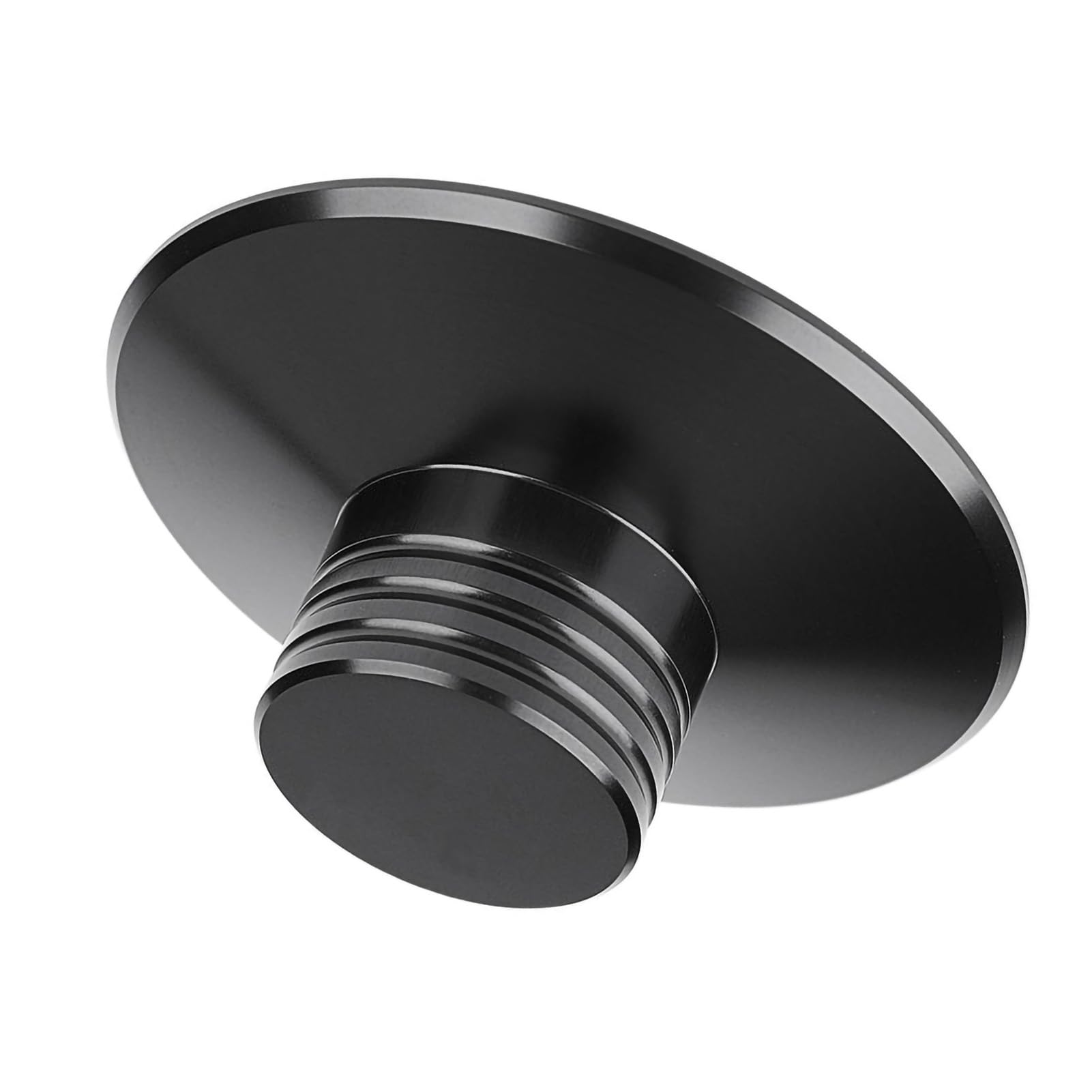 Denash Stabilizzatore Disco per Giradischi in Vinile LP, Giradischi bilanciato in Alluminio con Giradischi Metallico(Nero)