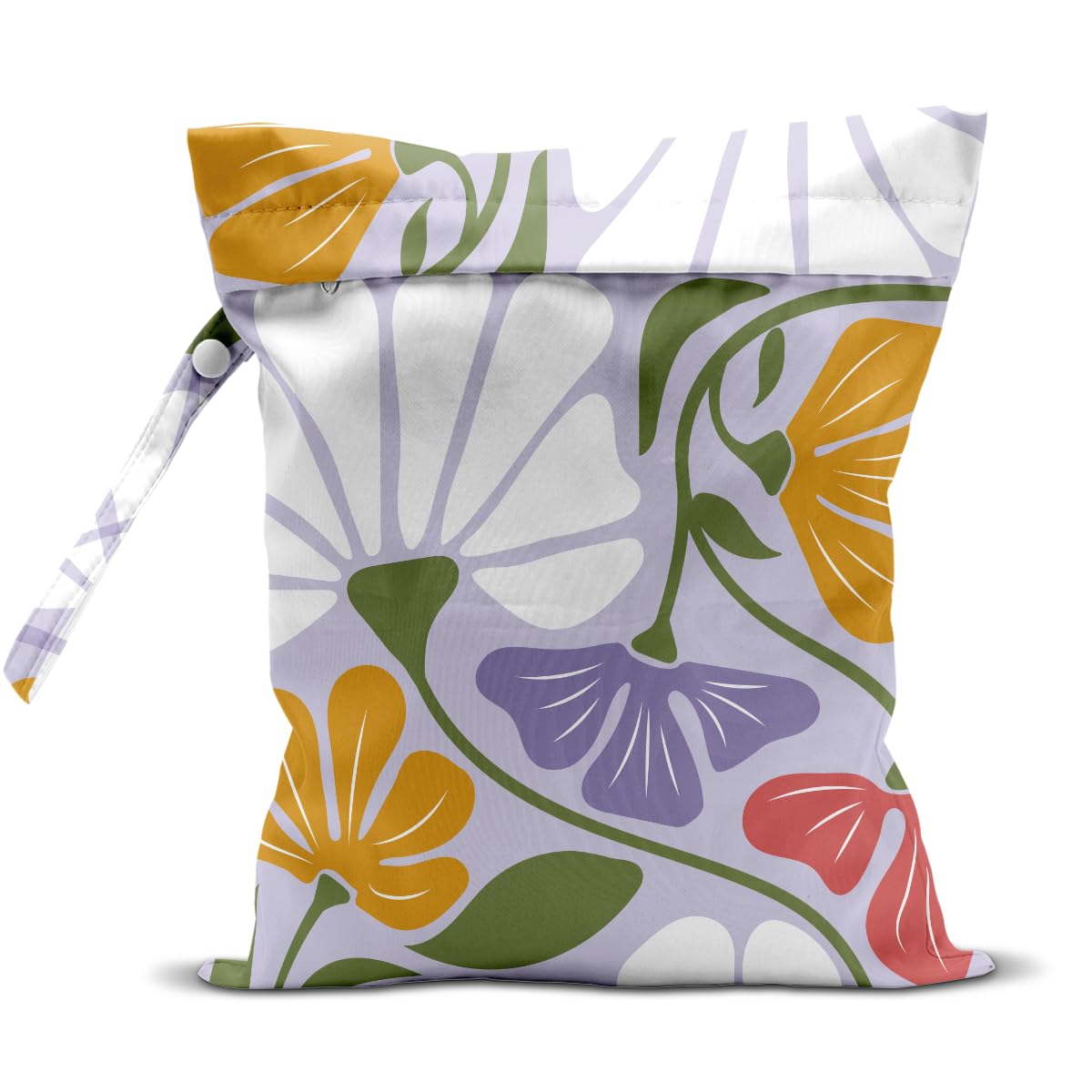 EODFFSGF Wet Dry Wet Bag for Swimsuit Towel Baby Travel Cloth Diapers Beach Gym Toiletries Makeup Storage Bag Summer Vacation Essential Holiday Summer Vibes Boho Flower