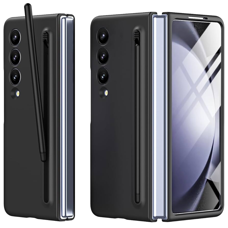 ★DESIGN SKIN★ Galaxy Z Fold 4 Bookle Embroidery Smile Flow Galaxy Z Fold 4 Designer Series Skins/Wraps & Covers