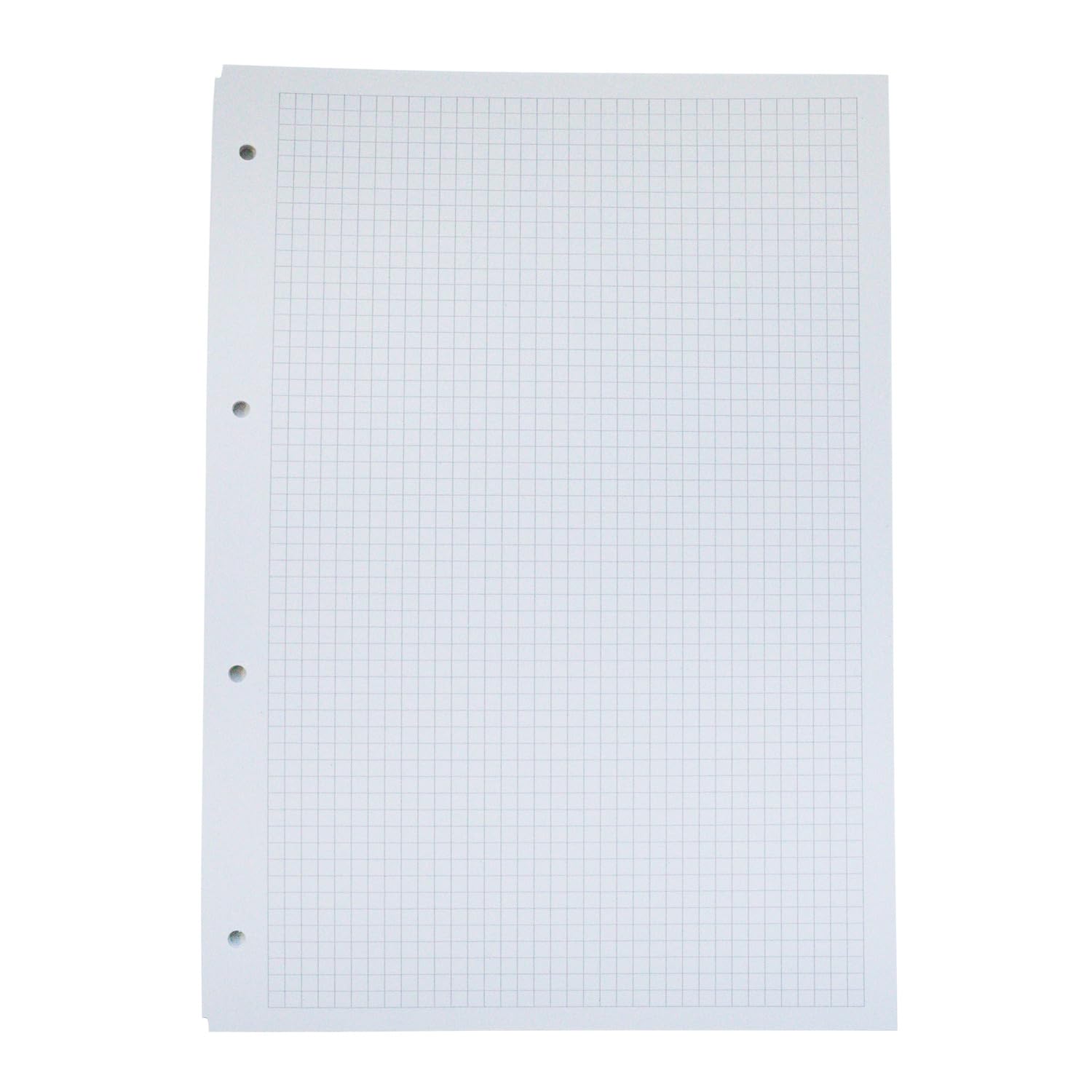 Idena 90212-5 Pieces College Notepad, 2-in-1, Each with 48 Sheets Squared and 32 Sheets Ruled in DIN A4, Notebook with Spiral Binding, 80 Sheets of 70 g/m², 4-Hole Punched and Perforated