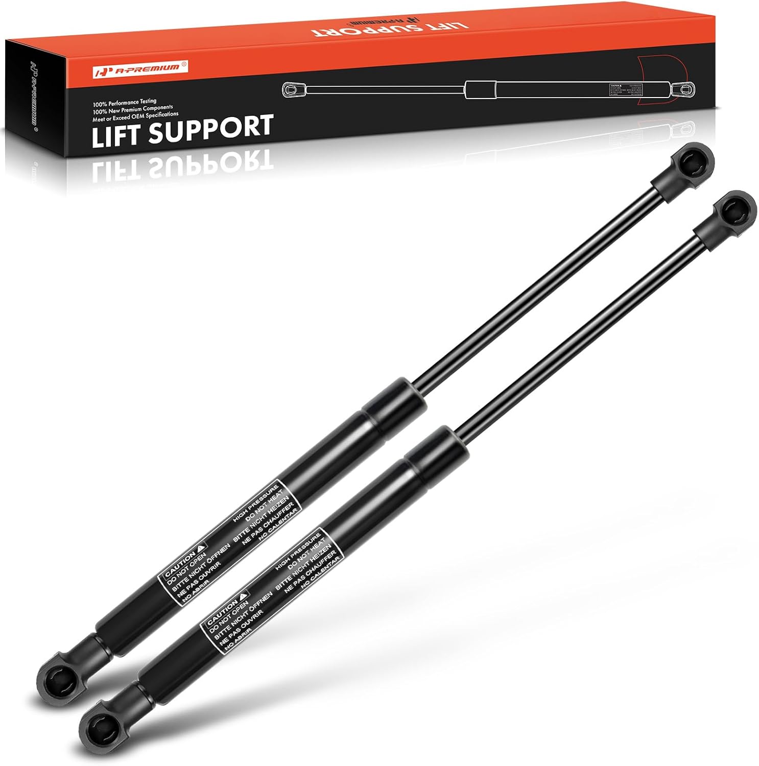 A-Premium Front Hood Lift Supports Struts Shocks Compatible with Select Lexus Models - IS F 2008-2013, IS250 IS300 2005-2013, IS350 2006-2013 - Replace# 534400W101(2PC Set)