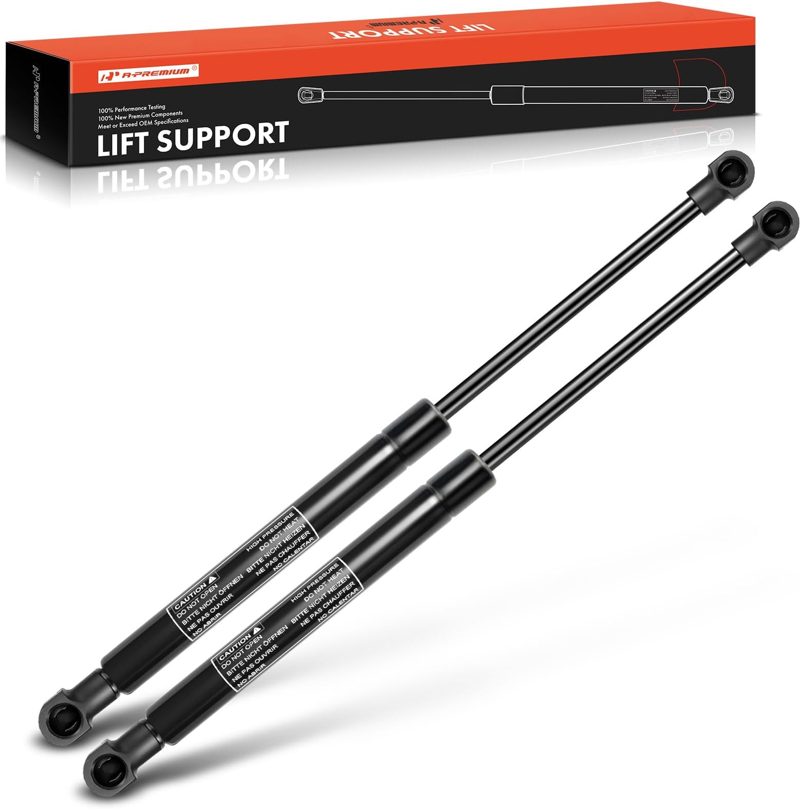 A-Premium Front Hood Lift Supports Struts Shocks Compatible with Select Lexus Models - IS F 2008-2013, IS250 IS300 2005-2013, IS350 2006-2013 - Replace# 534400W101(2PC Set)