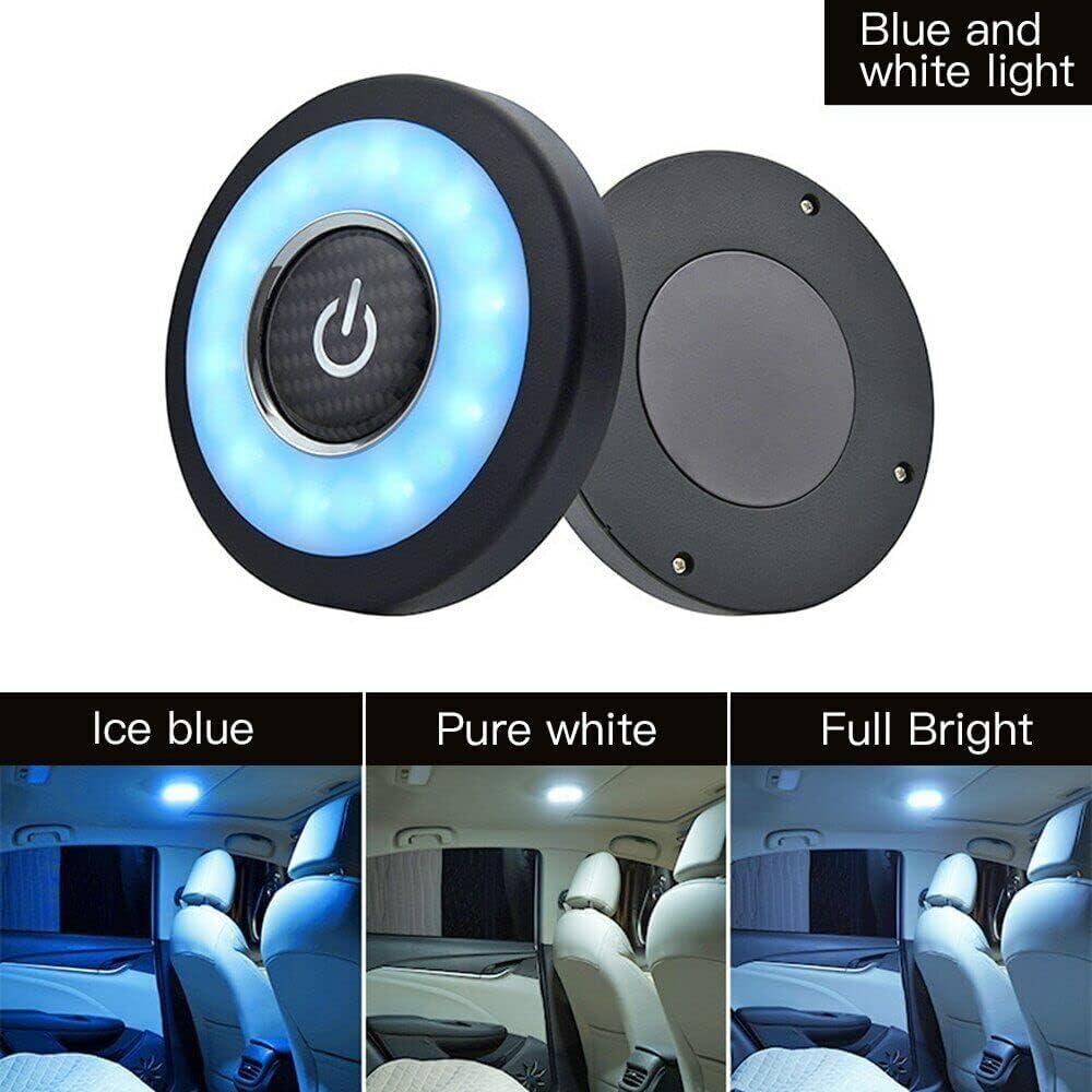 KAGOR Car Ceiling Lights Interior Roof Light USB Rechargeable LED Car Interior Dome Light Bright Multi-Function for Vehicle RV Camping Bedroom Cabinet