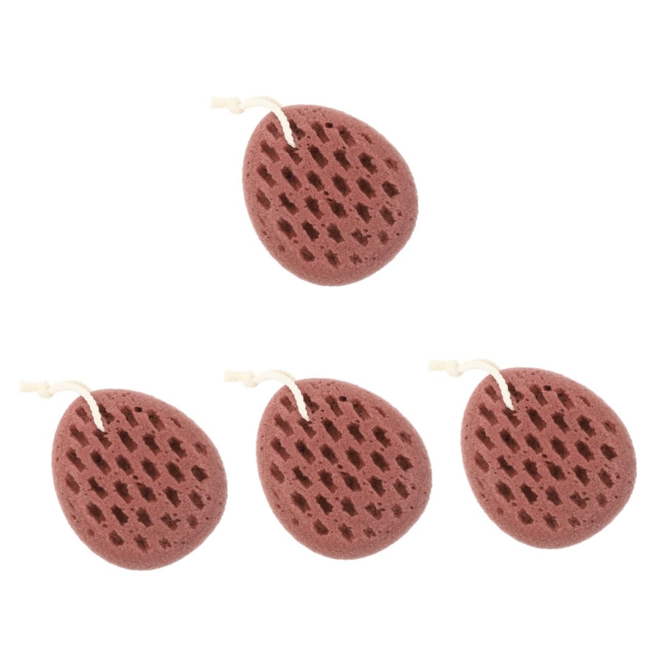 Healeved 4 Piezas Bola de baño esponja baño esponja exfoliante esponja de lufa esponja vegetal esponja de baño esponjas depurador de piel fregador de espalda lindo herramienta