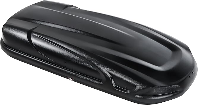 Rooftop Cargo Carrier Cargo Box, Heavy Duty Capacity 110LBS, Hard Shell Rooftop Carrier Dual Side Opening 16 Cubic Feet Storage Boxes for Vehicle SUV Matte Black