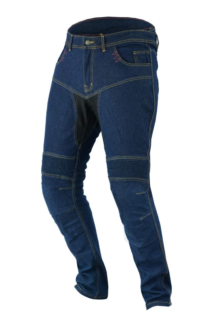 Jet Motorcycle Jeans Safety Trousers Aramid Lined CE Armoured Stretch Panels Tech Pro