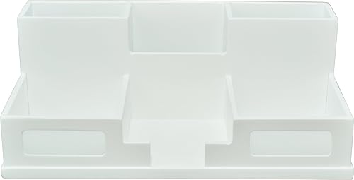 Miniatura 5 de Organizador de escritorio Victor con soporte para teléfono inteligente, Blanco