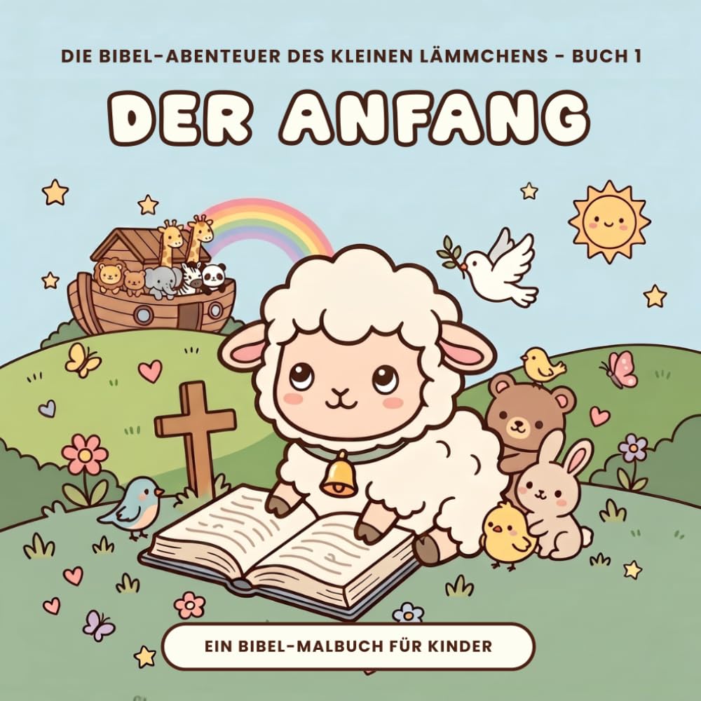 Der Anfang: Biblisches Malbuch für Kinder ab 4 Jahren - Die Schöpfung und die Arche Noah zum Ausmalen (Genesis)