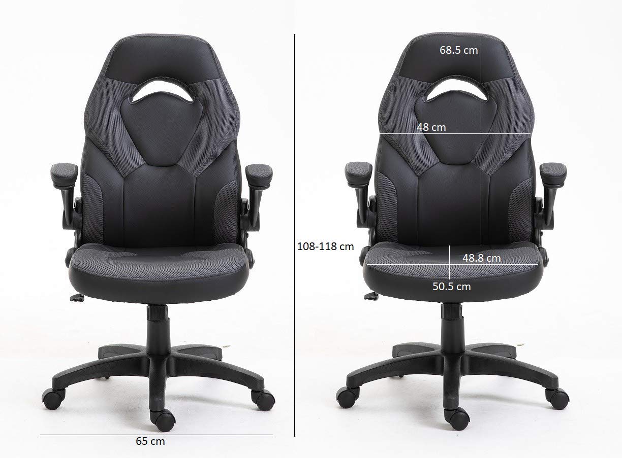 GTPLAYER Gaming Chair, Computer Chair with Footrest and Lumbar Support