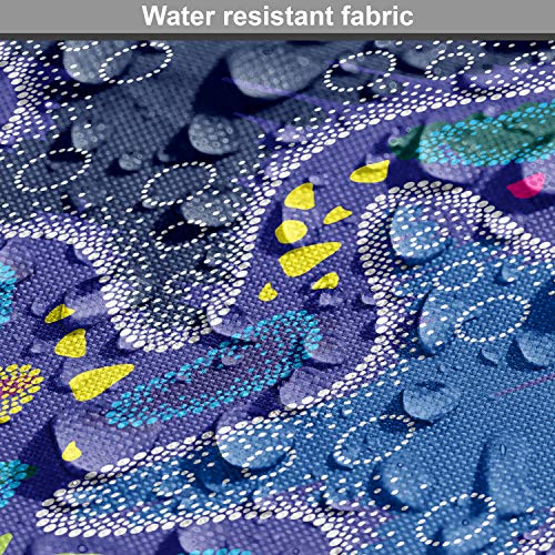 Image of Ambesonne Psychedelic Fabric by The Yard, Dotted Starfish and Pebbles Maritime Theme Aquatic Animal Pattern Print, Decorative Fabric for Upholstery and Home Accents, 1 Yard, Turquoise Pink