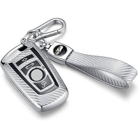 BMW Schlüsselhülle Metall Mit Silikon - Wasserdichtes Keycover Für 1-8 Series, X1-X7, M-Modelle