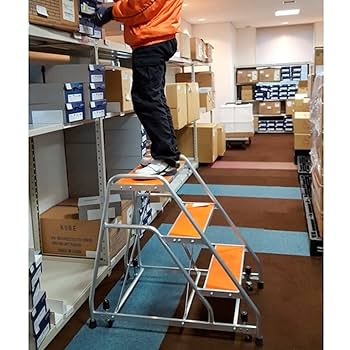 キャスター付踏台 2段 キャスター付踏台 2段 0-1583-02 キャスター付踏台 2段 【AXEL