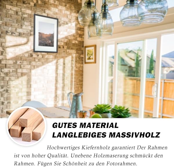 RUN HELIX Bilderrahmen 30x40 Schwarz – rahmen 30x40 cm mit bruchsicherem Acrylglas und Passepartout - Leichtgewicht 30x40 cm bilderrahmen für Poster, Bilder, Diplome - Wand Dekoration - 5