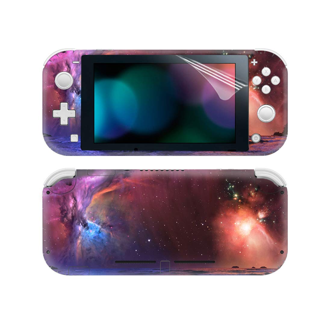 SKINOWN Full Set Faceplate Skin Decal Stickers for Switch Lite/NSL Console with 2Pcs Screen Protector