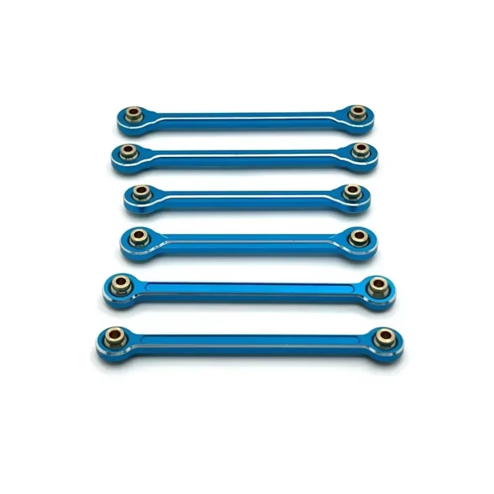 Rc Special Connecting Rod for MJX 10208 1/10 Metal Turnbuckles Link Steering Rod Set RC Car Off-Road Tracked Vehicles Parts and Accessories Upgrades Replacement Use(Blue)