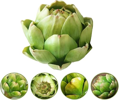 Miniatura 2 de WESAPPINC Alcachofa artificial grande verduras y frutas falsas para cocina, hogar, mesa, decoración de boda (color)