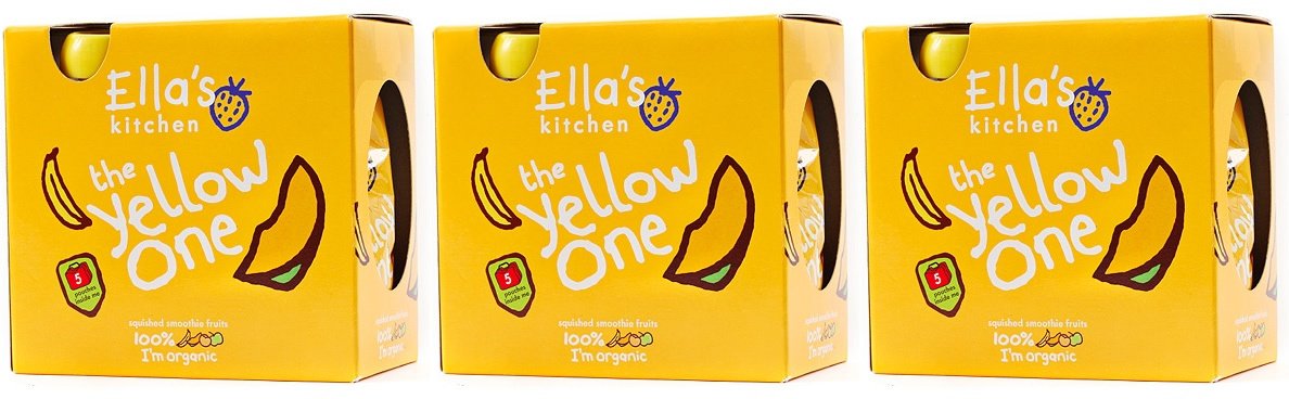 (3 PACK) - Ellas Kitchen - Smoothie Fruit - Yellow One mltpc | 5 x 90g | 3 PACK BUNDLE