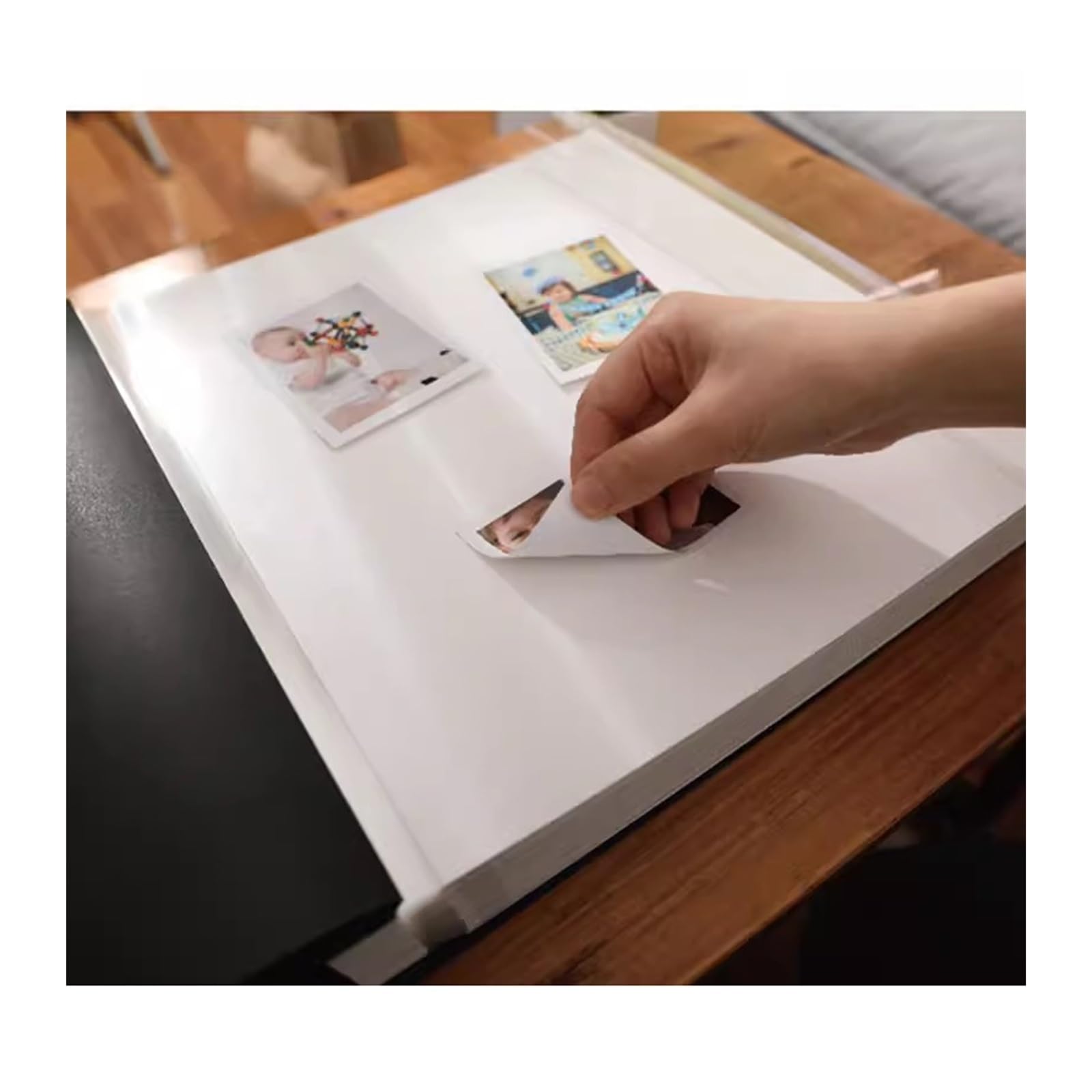 GLigeT Álbum de Fotos Álbum Libro álbum conmemorativo DIY bebé Crecimiento Pasta versión Familiar de fotolibros Hechos a Mano de Gran Capacidad Album Fotos (Color : 03, Size : 20 Black Cards)