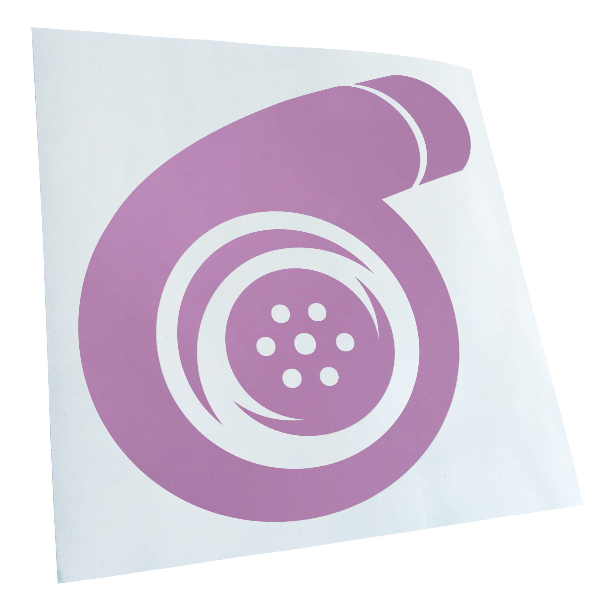 Kiwistar - Car Sticker - Lilac - 24 x 24 cm Turbocharger - Rear Window Car Sticker Weatherproof for Car Truck Moped Truck - Sticker Exterior Self-Adhesive Tuning Accessories for Window Vehicle Window