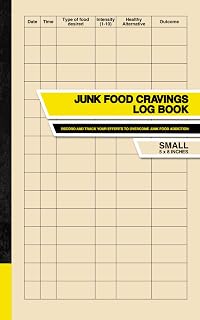 Junk Food Cravings Log Book: Record and Track Your Efforts to Overcome Junk Food Addiction | Small