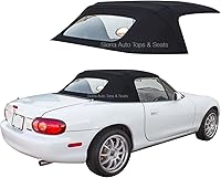 Vista 1 de Sierra Auto Tops Convertible Top Reemplazo para Mazda Miata MX5 1990-2005, Stayfast Canvas, Negro