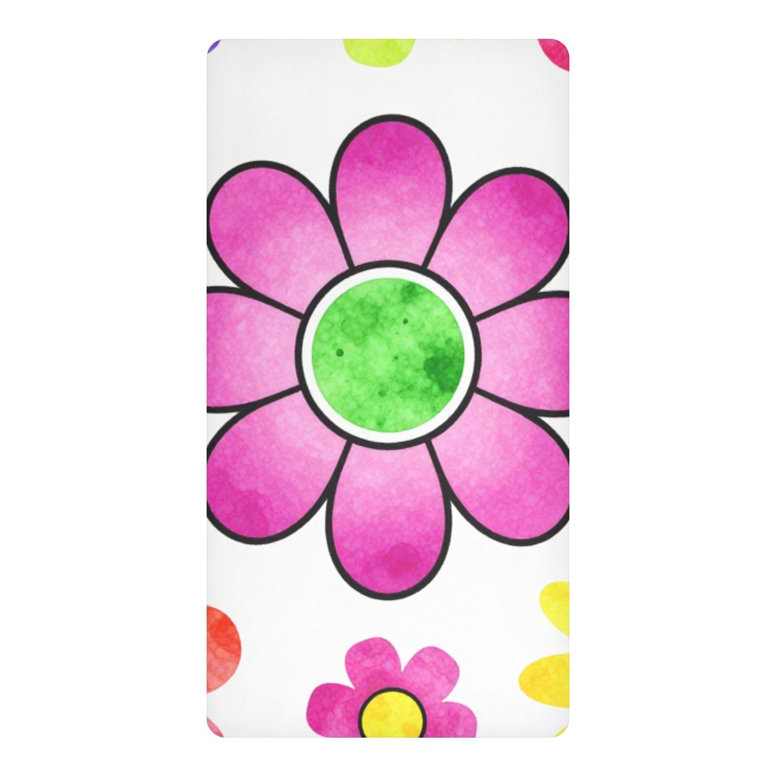Drap imperméable lit bébé haut de gamme motif floral marguerite esthétique et durable