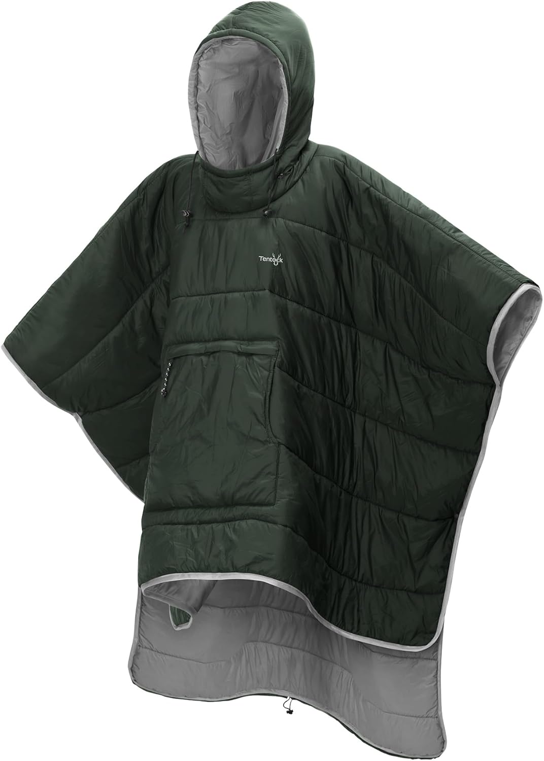 Tentock Wearable Blanket Sleeping Bag Waterproof & Machine Washable Poncho with Hood for Stadium, Camping, Wheelchair Use