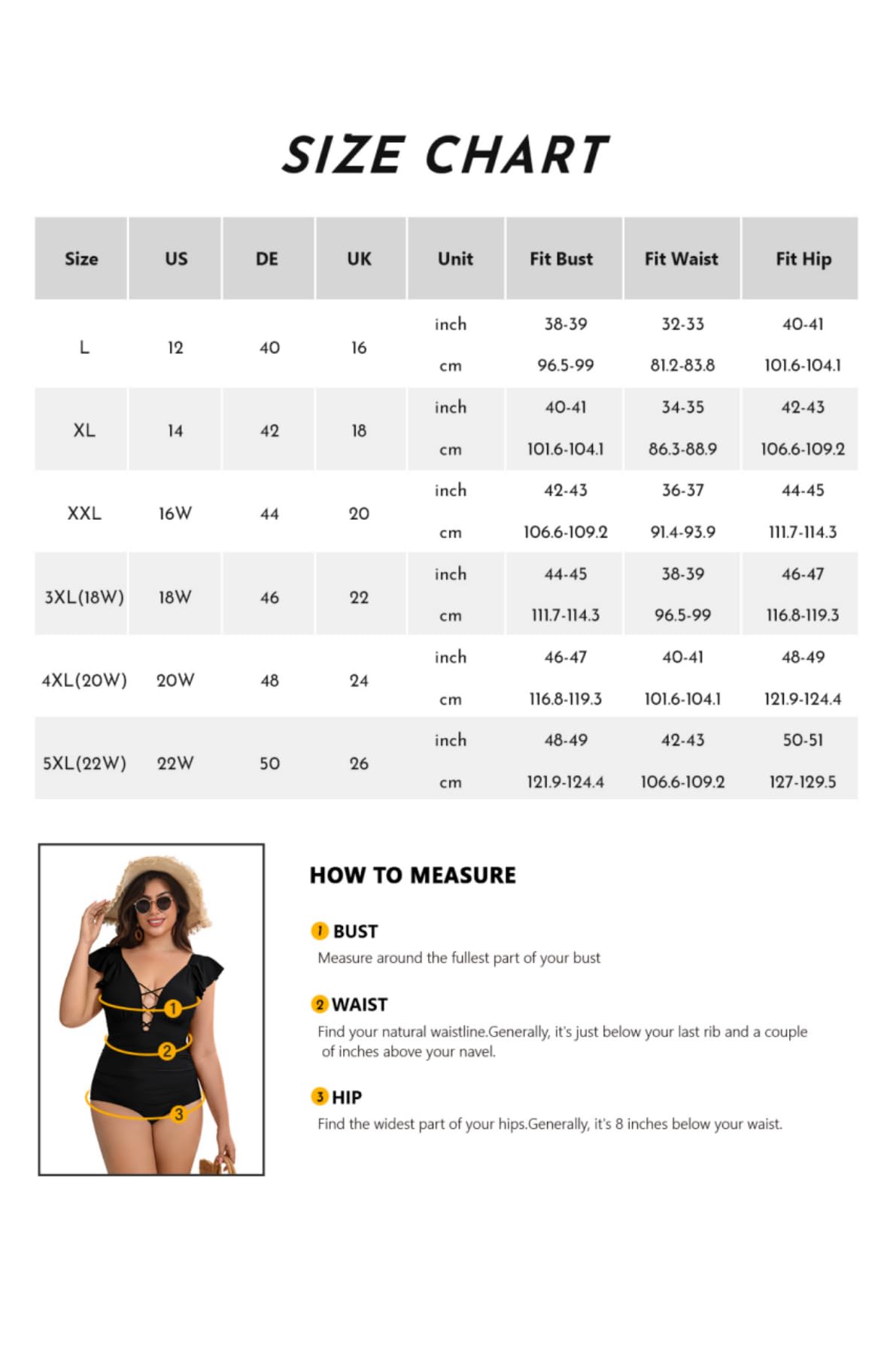 SHEKINI Volants Maillot de Bain Grande Taille Gainant Col en V Maillot de Bain Grande Taille Femme 1 Piece