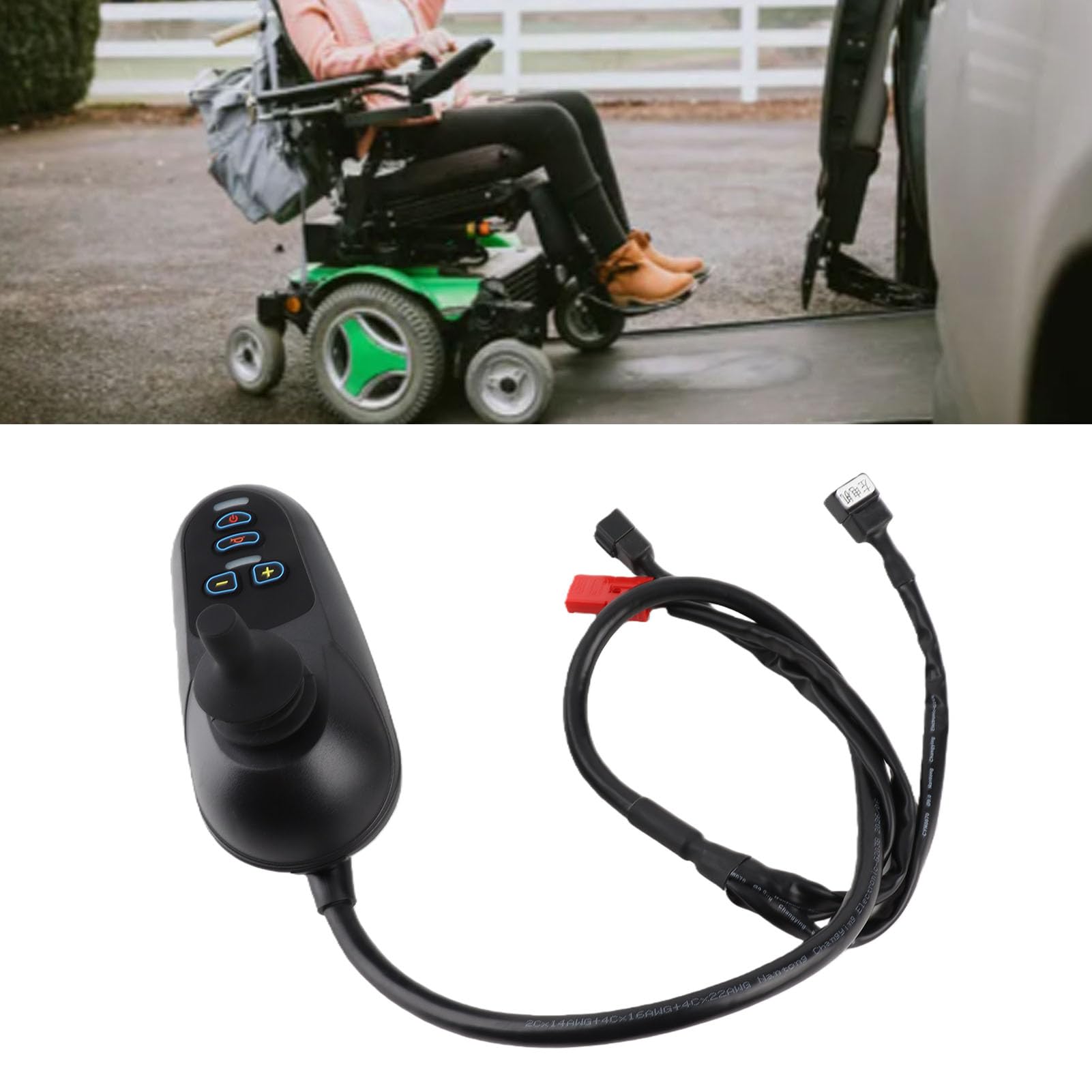 Wózek Inwalidzki DC 24V Elektryczny Wózek Inwalidzki Kontroler Typu Joystick Swobodny Obrót Wózki Inwalidzkie na Elektryczne Wózki Inwalidzkie Inteligentne Roboty