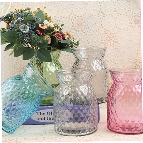 Miniatura 8 de DECHOUS 1 florero de flores para decoración del hogar, decoración de habitación astética, elegante maceta, decoración para salas de casa, decoración