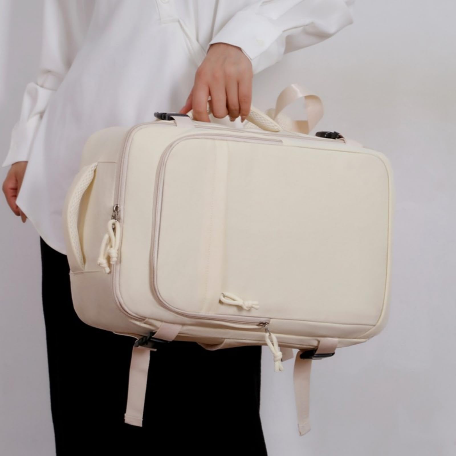 Mochila escolar Zaino Da Viaggio Cabina 15,6 Pollici Per Gli Uomini, Adatto A 40x30x20, Portatile Di Grande Capacità Viaggi D'affari E Uso Universitario-black-china Mainland