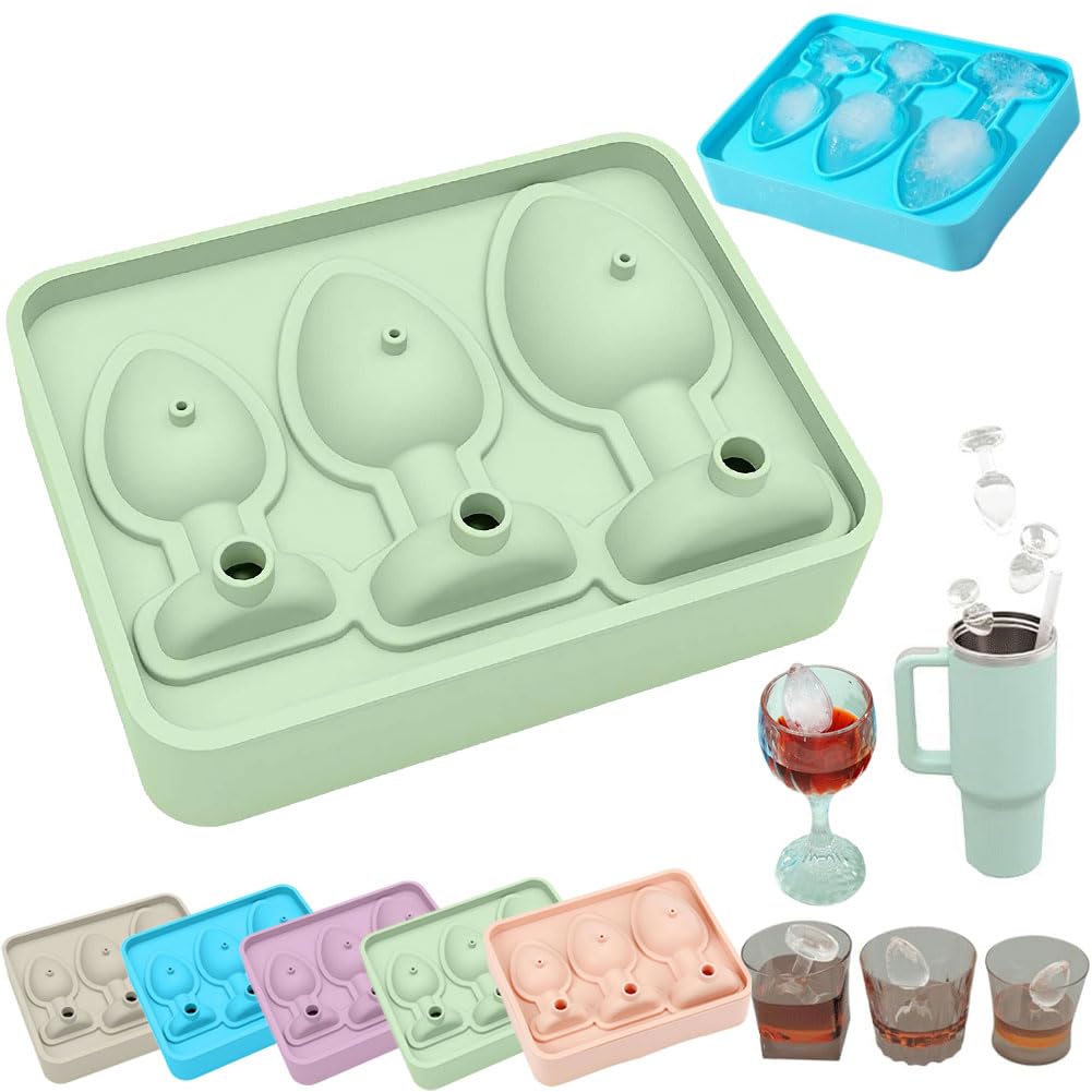 Adult Prank Ice Cube Mold,Prank Fun -3D Shaped Silicone Ice Cube Tray,Icemaker Mold with Sealed Lid,Icemaker Tray for Whiskey Mousse Candy Chocolate Cocktail,Juice and More,BPA Free